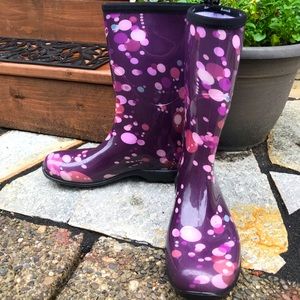 Kamik Purple Mid-Calf Rainboots, EUC, Size 10